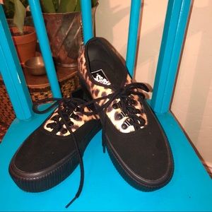 Vans Leopard Print Platform Shoes